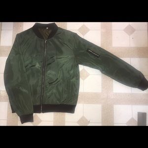 Green bomber jacket
